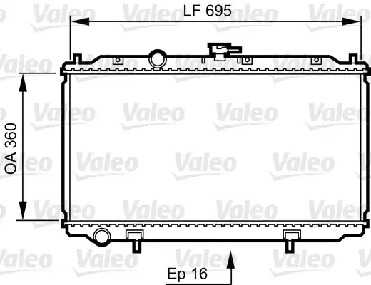Radiator motor potrivit NISSAN ALMERA II, PRIMERA; SEAT TOLEDO I; VW SCIROCCO 1.5 1.6 1.8