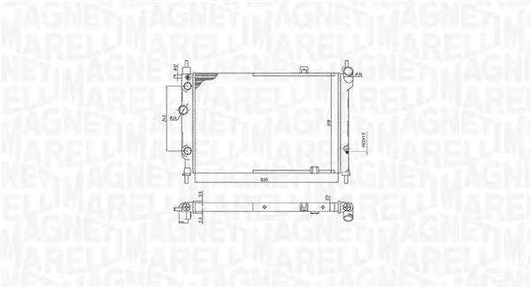 Radiator motor potrivit OPEL ASTRA F, ASTRA F CLASSIC 1.4-2.0