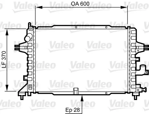 Radiator motor potrivit OPEL ASTRA H, ASTRA H CLASSIC, ASTRA H GTC, ASTRA H KOMBI, ZAFIRA B, ZAFIRA B MINIVAN 1.3D 1.7D 1.9D