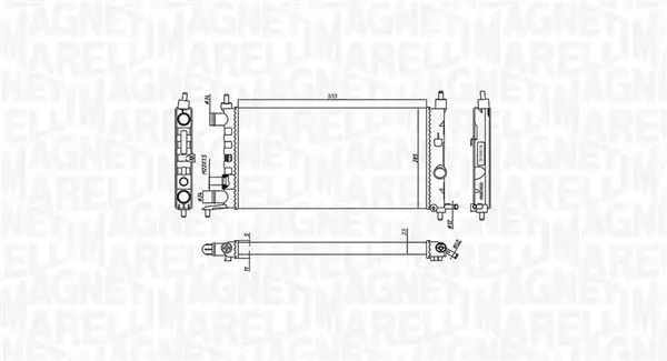 Radiator motor potrivit OPEL CORSA B 1.0 1.2