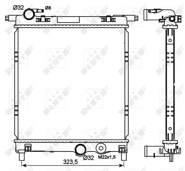 Radiator motor potrivit SEAT MII; SKODA CITIGO, E-CITIGO; VW LOAD UP, UP! 1.0 1.0CNG Electric
