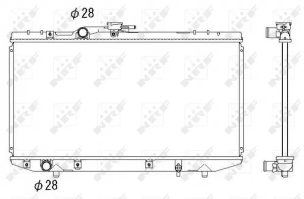 Radiator motor potrivit TOYOTA STARLET 1.3