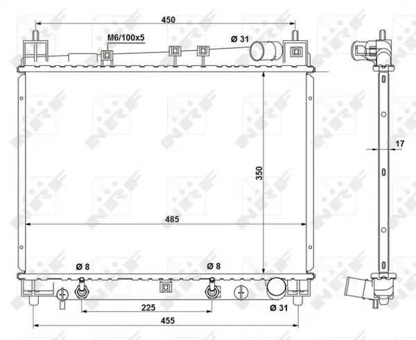 Radiator motor potrivit TOYOTA YARIS, YARIS VERSO 1.3