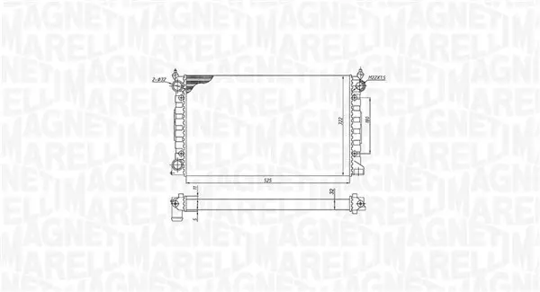 Radiator motor Stanga (Manual) potrivit VW GOLF II, PASSAT B3 B4 1.6 1.8
