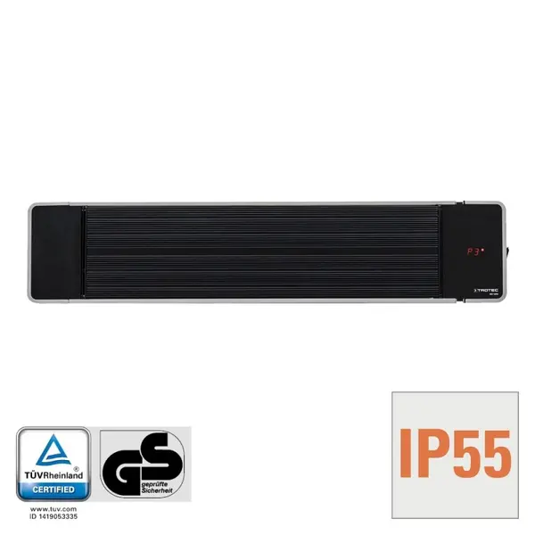 Radiator obscur IRD1200 cu 3 trepte de incalzire pana la 1200 W, display LED, Telecomanda