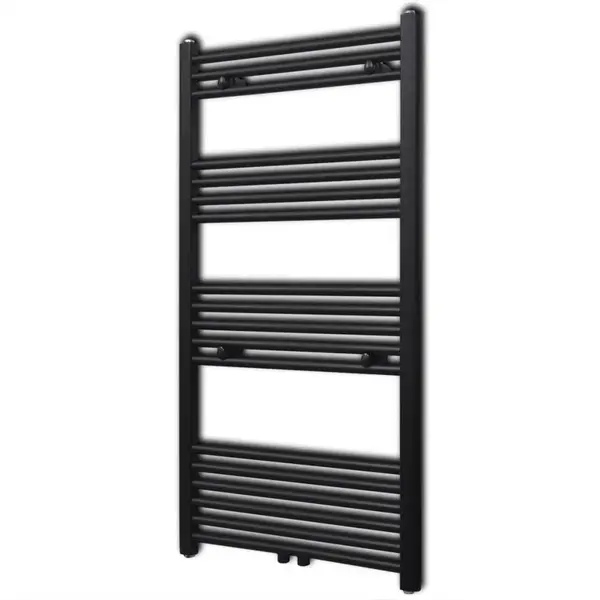 Radiator port-prosop incalzire centrala baie drept, negru, 600x1160 mm