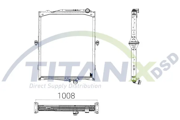 Radiator racire motor (cu rama) potrivit RVI T; VOLVO FH, FH II D13B500-DXi13520 09.05-