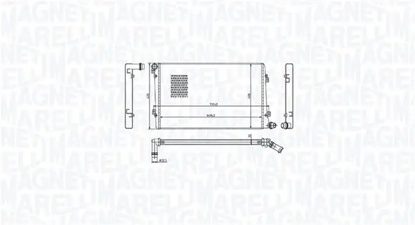 Radiator racire motor (manual) potrivit AUDI A3; SEAT ALTEA, ALTEA XL, LEON, TOLEDO III; SKODA OCTAVIA II, SUPERB II; VW CADDY III, CADDY III MINIVAN, EOS, GOLF PLUS V, GOLF V, JETTA III 1.6-2.0D 05.0