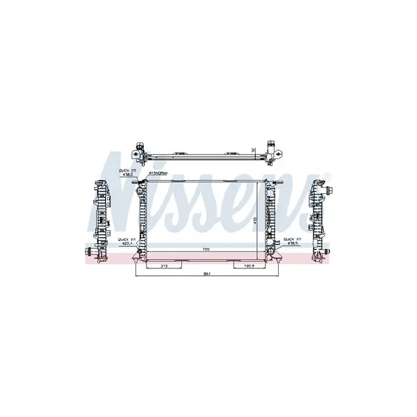 Radiator, racire motor NISSENS 60317