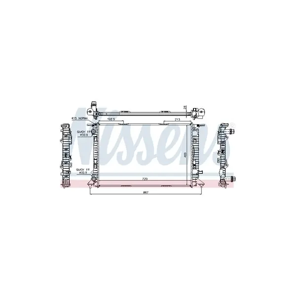 Radiator, racire motor NISSENS 60323