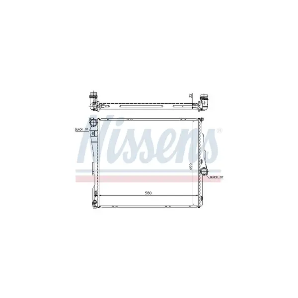 Radiator, racire motor NISSENS 60803A