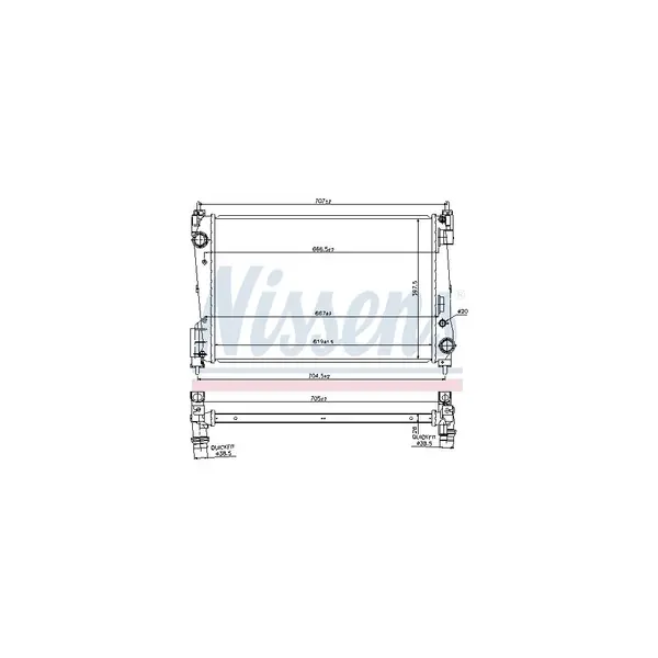 Radiator, racire motor NISSENS 61919