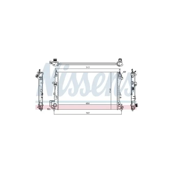 Radiator, racire motor NISSENS 63024A