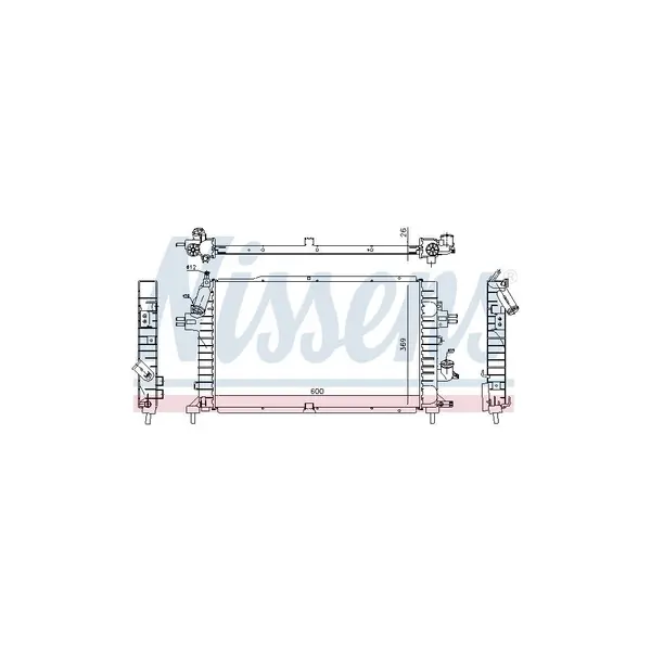 Radiator, racire motor NISSENS 63029A