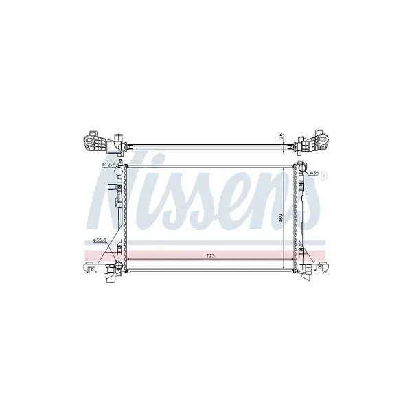 Radiator, racire motor NISSENS 630733