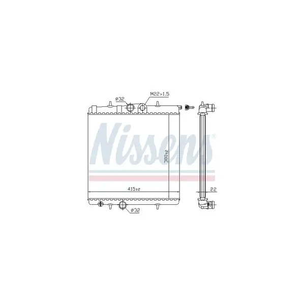 Radiator, racire motor NISSENS 63708A