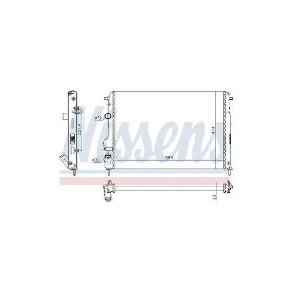 Radiator, racire motor NISSENS 63766