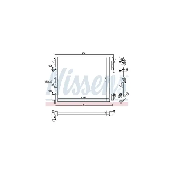 Radiator, racire motor NISSENS 637931