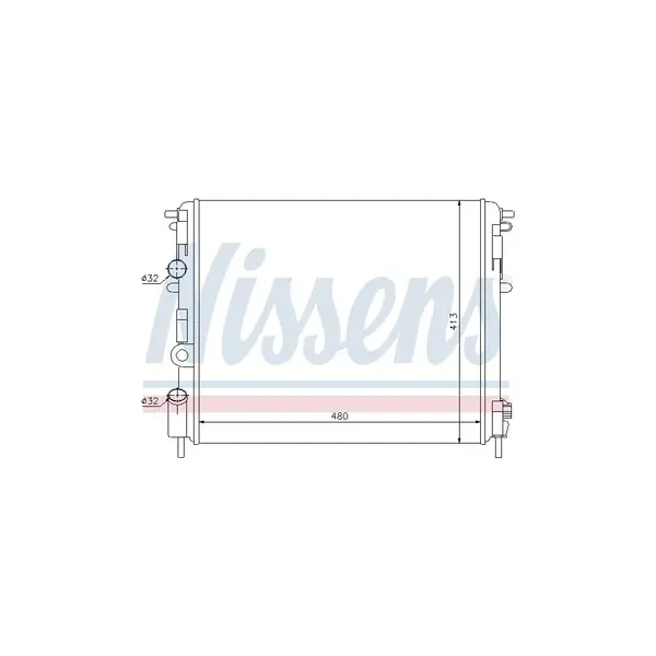 Radiator, racire motor NISSENS 63809
