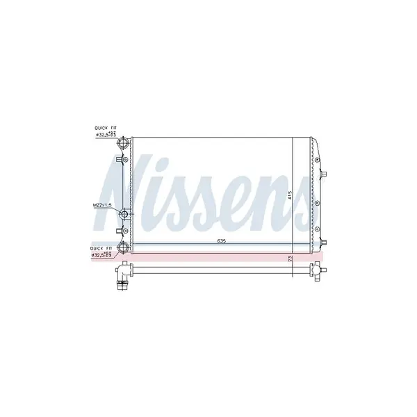 Radiator, racire motor NISSENS 652711