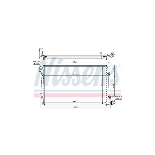 Radiator, racire motor NISSENS 65292