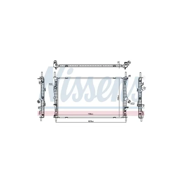 Radiator, racire motor NISSENS 66861