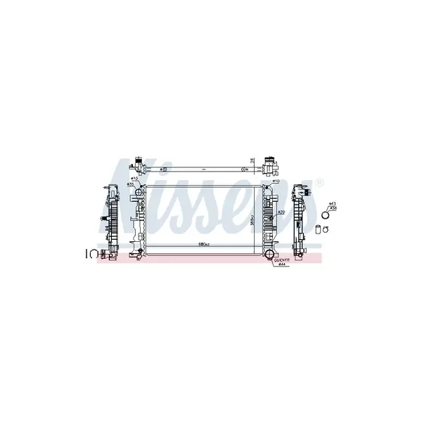 Radiator, racire motor NISSENS 67156A