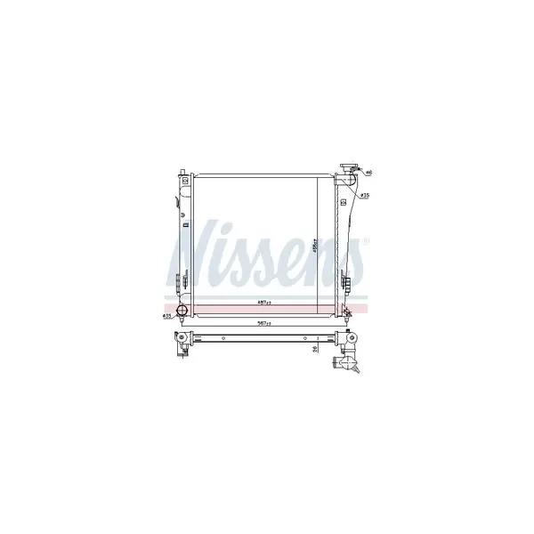 Radiator, racire motor NISSENS 67551