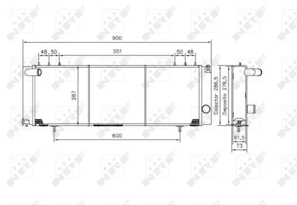 Radiator, racire motor NRF 50231