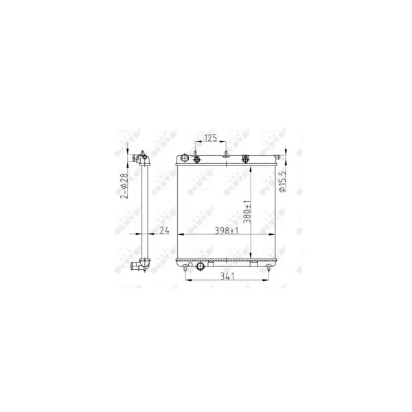 Radiator, racire motor NRF 50429A
