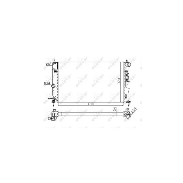 Radiator, racire motor NRF 50563A