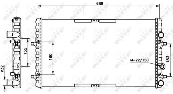 Radiator, racire motor NRF 52160