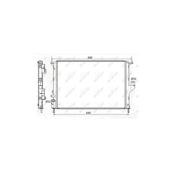 Radiator, racire motor NRF 53118A