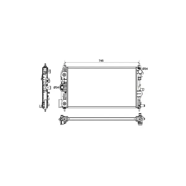 Radiator, racire motor NRF 53131