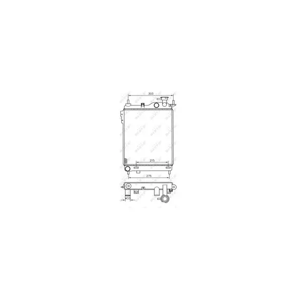 Radiator, racire motor NRF 53359