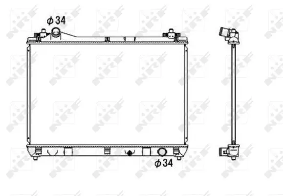 Radiator, racire motor NRF 53703