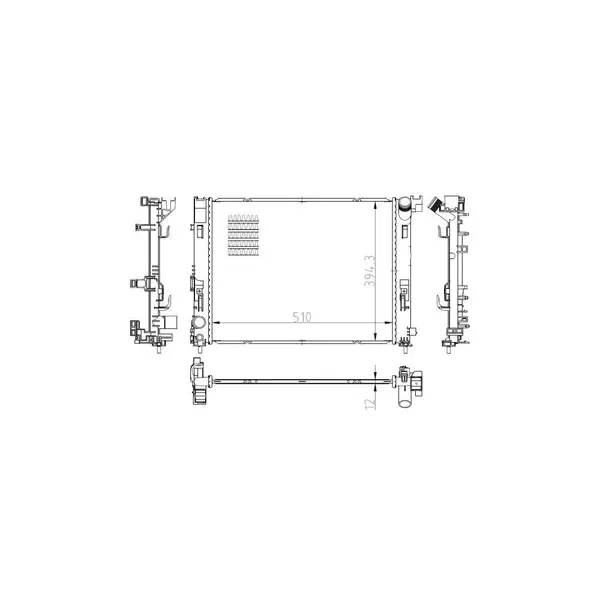 Radiator, racire motor NRF 550038
