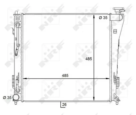 Radiator, racire motor NRF 59087