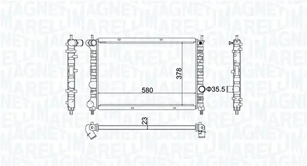 Radiator racire motor potrivit ALFA ROMEO 156; LANCIA LYBRA 1.9D-2.4D