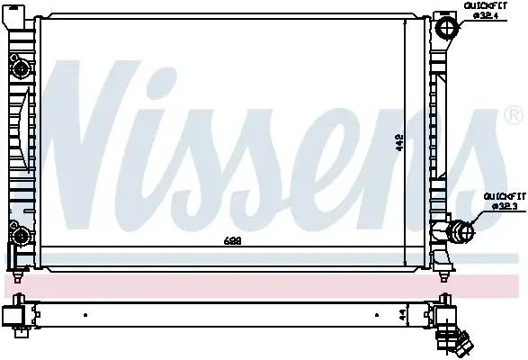 Radiator racire motor potrivit AUDI A6 C5 4.2