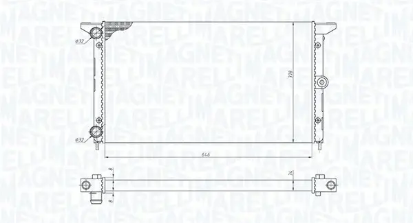 Radiator racire motor potrivit FORD GALAXY I; SEAT ALHAMBRA; VW SHARAN 1.9D 2.0