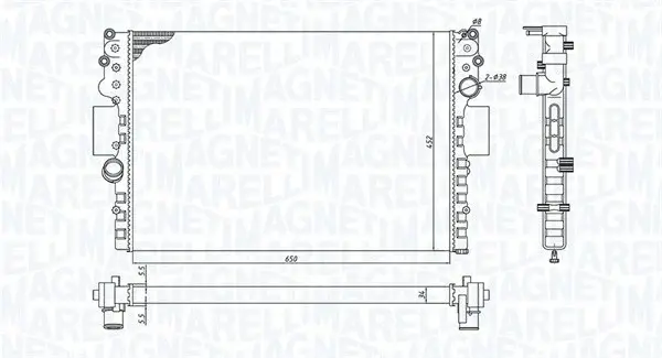 Radiator racire motor potrivit IVECO DAILY III, DAILY IV 2.3D-3.0D
