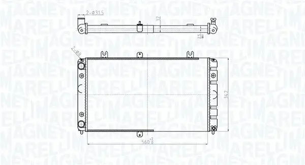 Radiator racire motor potrivit LADA PRIORA 1.6 1.6LPG