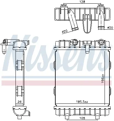 Radiator racire motor Stanga potrivit SEAT TARRACO; SKODA KAROQ, KODIAQ; VW TIGUAN 2.0 2.0D