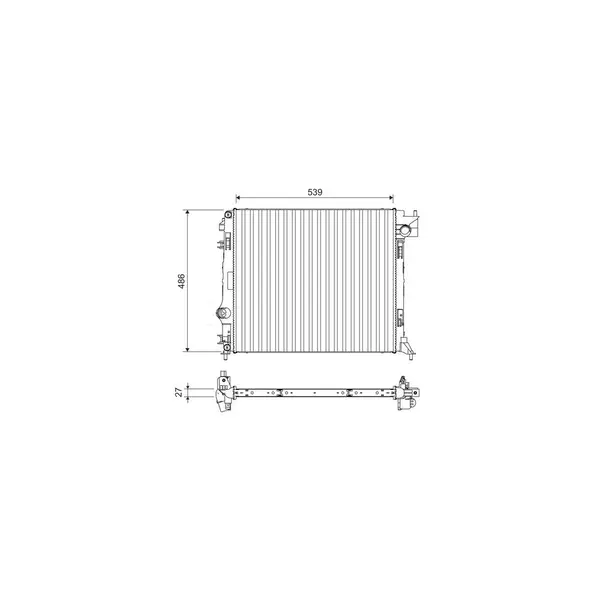 Radiator, racire motor VALEO 701108