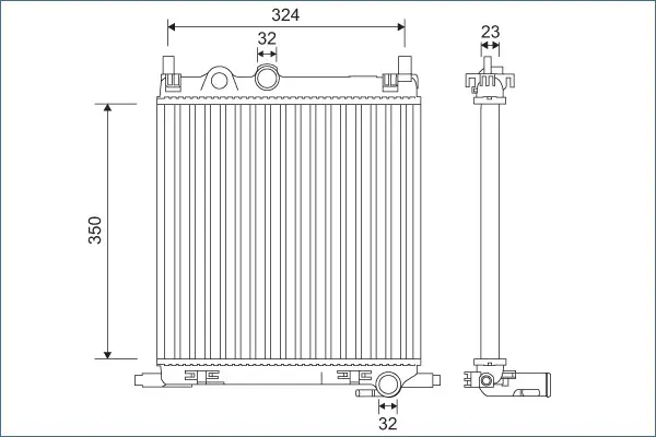 Radiator, racire motor VALEO 701128
