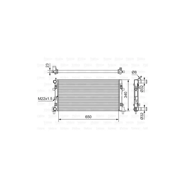 Radiator, racire motor VALEO 701522