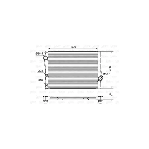 Radiator, racire motor VALEO 701549