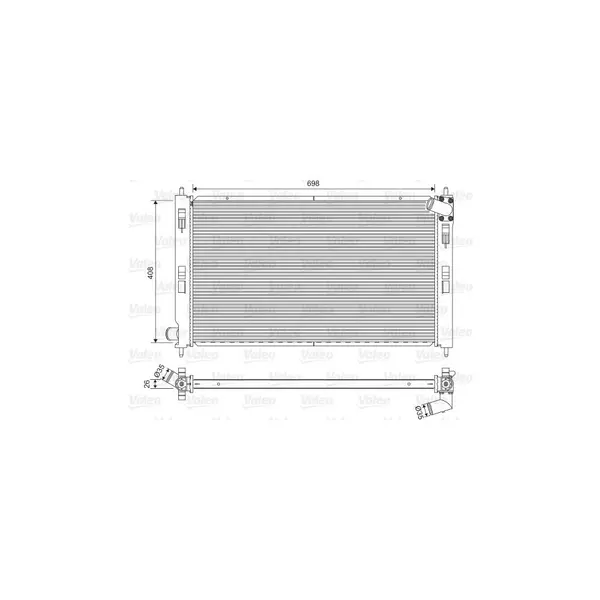 Radiator, racire motor VALEO 701577