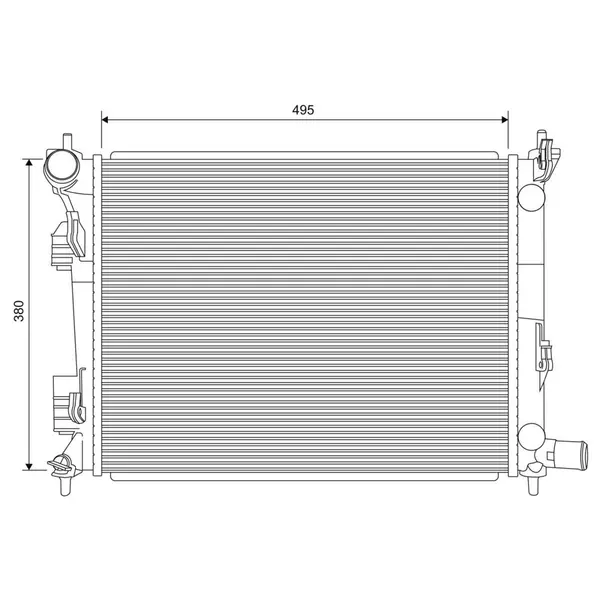 Radiator, racire motor VALEO 701620